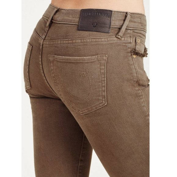 True Religion Super Skinny Crop Capri Jeans sz 31 - Picture 3 of 10